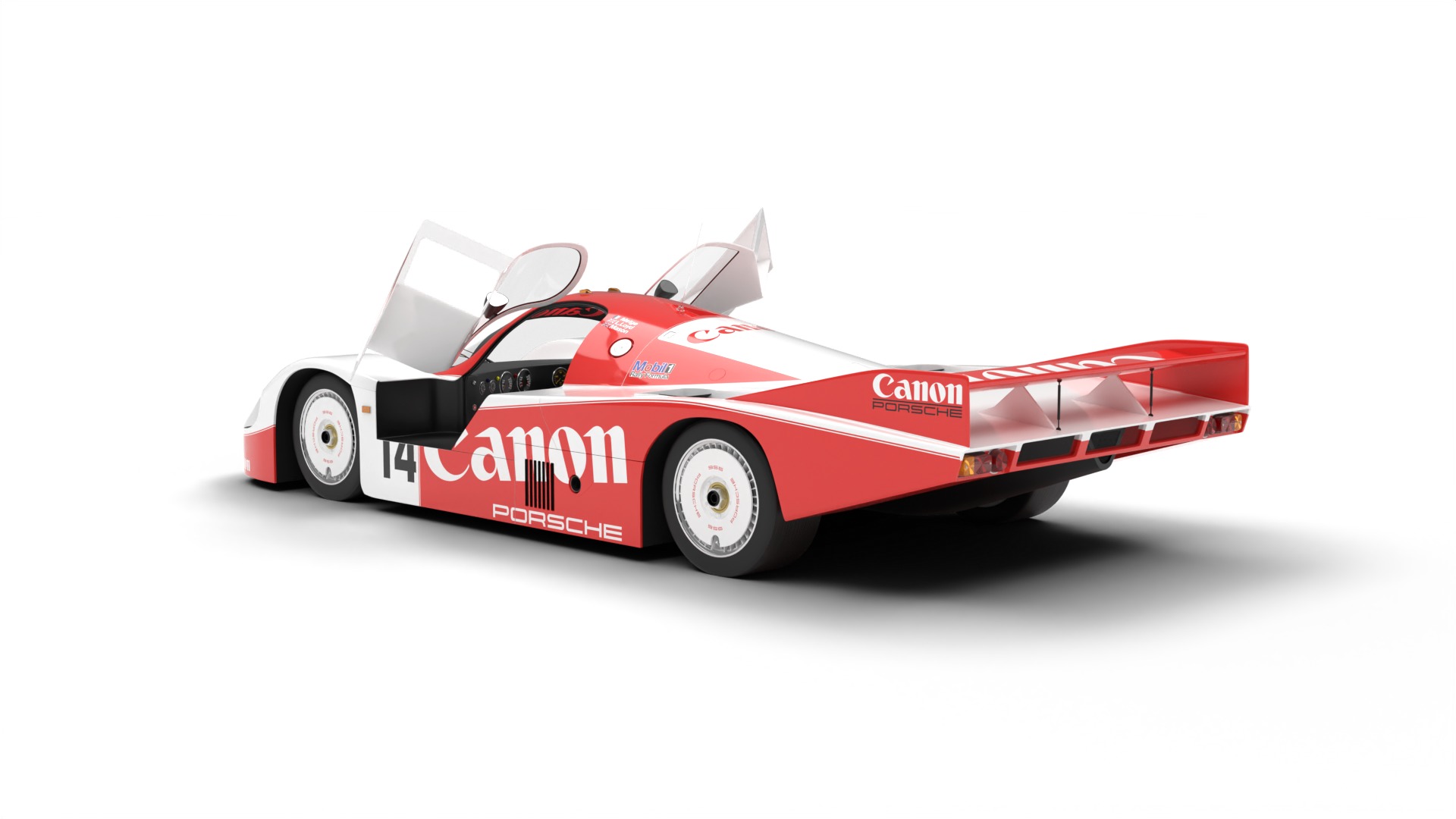 Pack Porsche 956 cars HQ interior 3D Model Collection_10