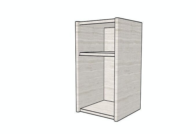 Petra Storage End Table by Meno Home 3D model
