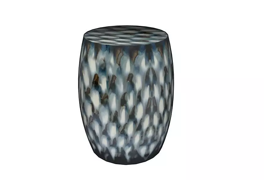 Pheasants Feather Garden Stool by Bunny Williams Home 3D model_0