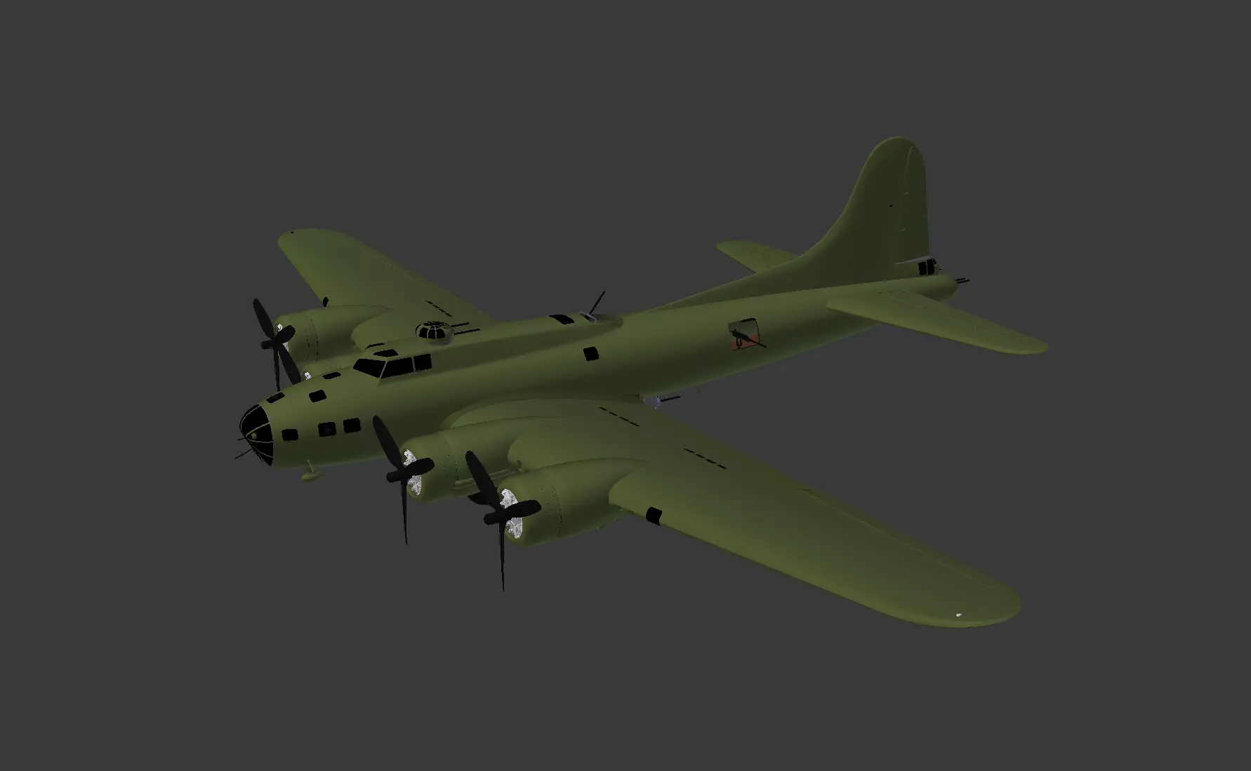 B17 -F Low-poly 3D model_0