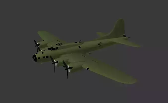 B17 -F Low-poly 3D model