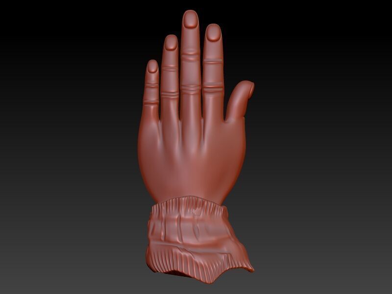 Praying Hands Charm Pendant Necklace Jewelry  3D print model_5