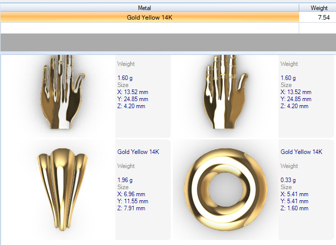 Praying Hands Charm Pendant Necklace Jewelry  3D print model_22