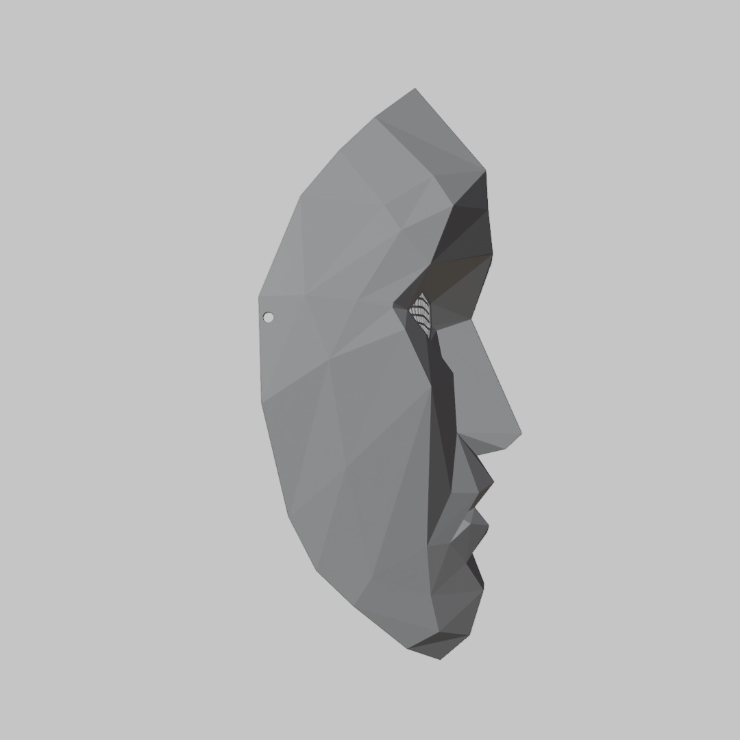 Squid Game Frontman Mask  Low-poly 3D model_10