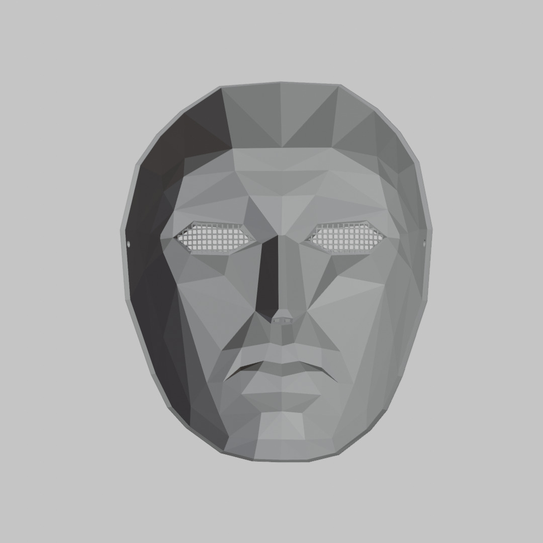 Squid Game Frontman Mask  Low-poly 3D model_11
