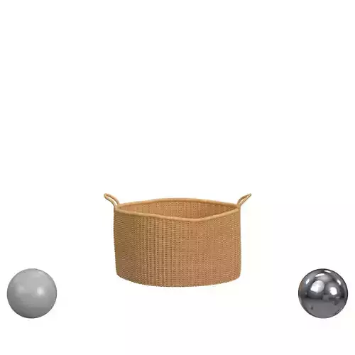  NATURAL WOVEN GRASS FLOOR BASKET