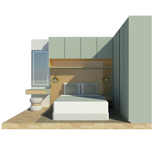 Master Bedroom Parametric Family Pack Two 3D model