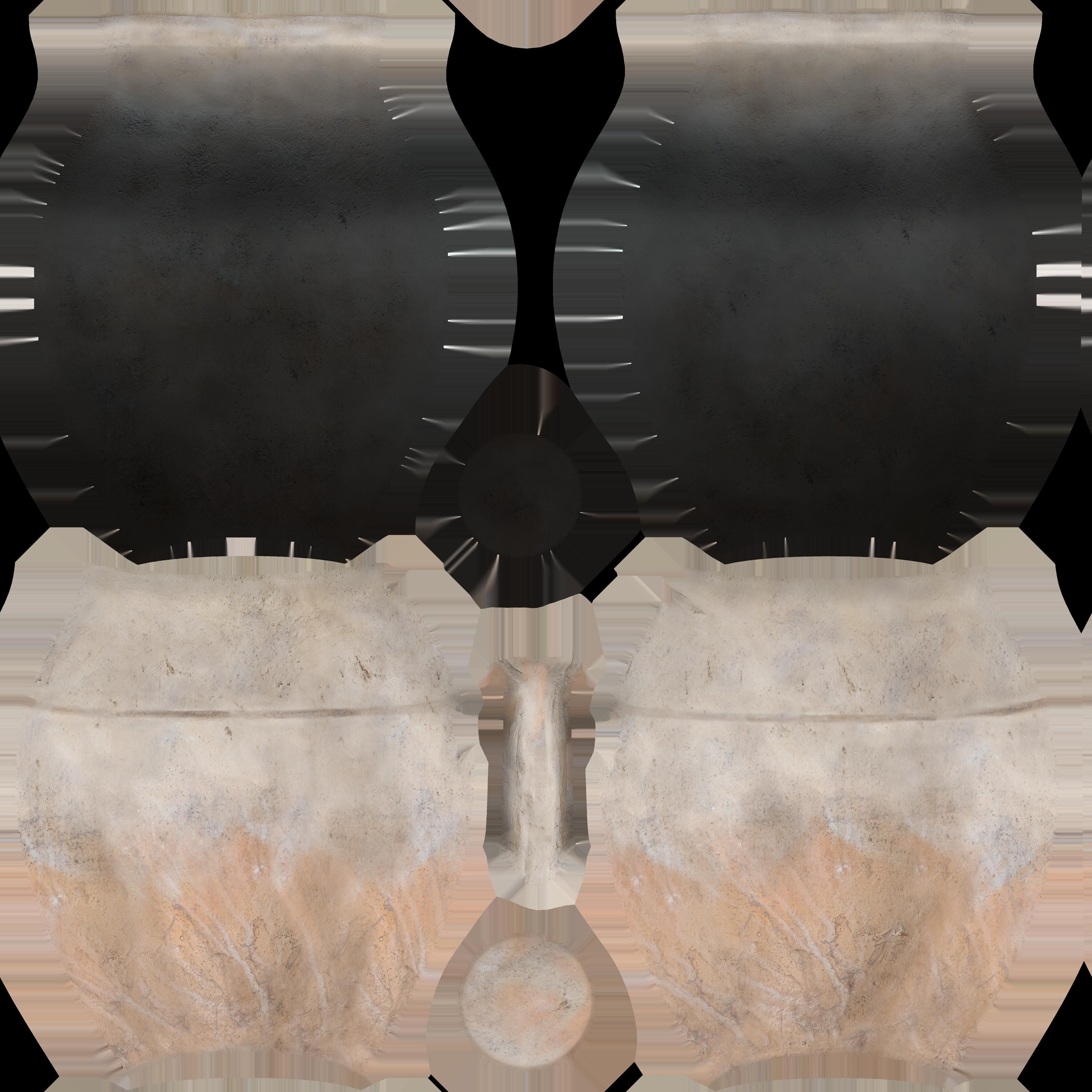 Natural Stoneware Jar 3D model_4