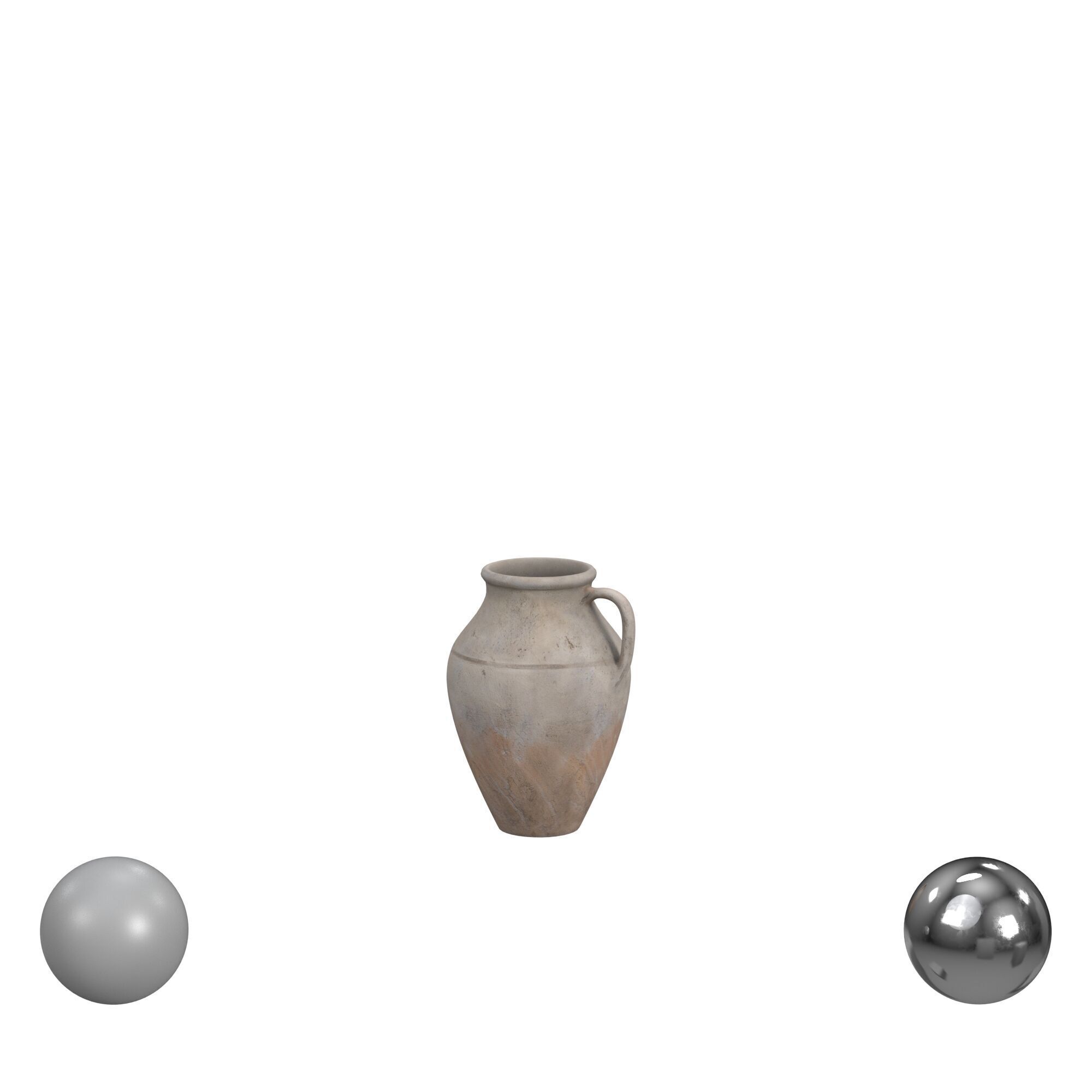 Natural Stoneware Jar 3D model_1