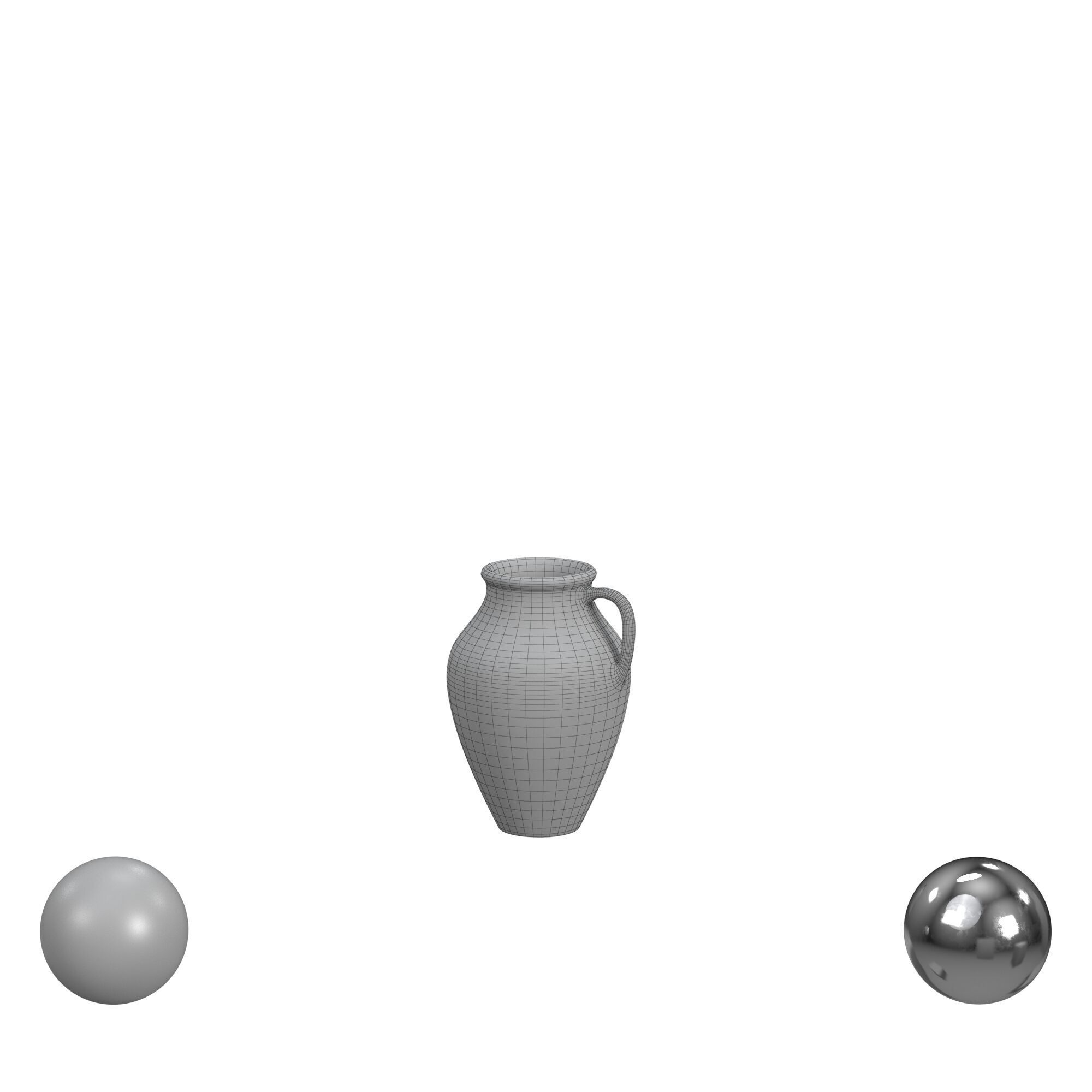 Natural Stoneware Jar 3D model_3