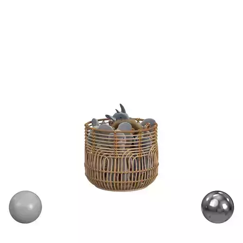 YEDIDAH BASKET WITH STUFFED ANIMALS