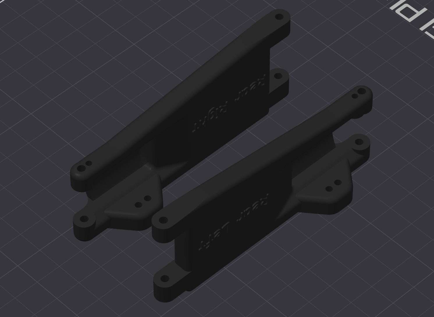 Rear Arms Bulkhead 2WD Circuit Ruckus Torment 70462 3D print model_1