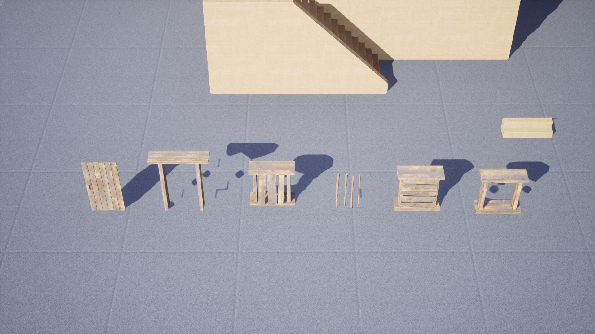 Ancient desert house Low-poly 3D model_21