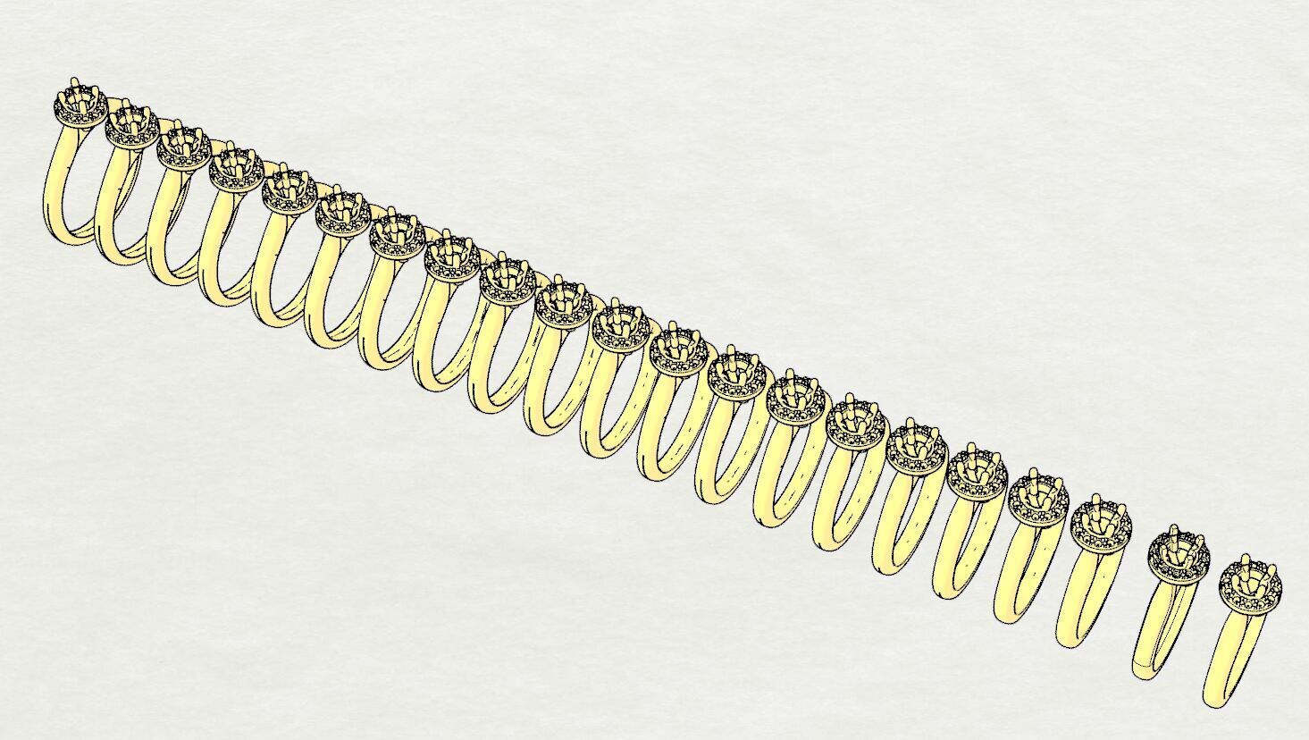 Ring Gem Halo 3D print model_12