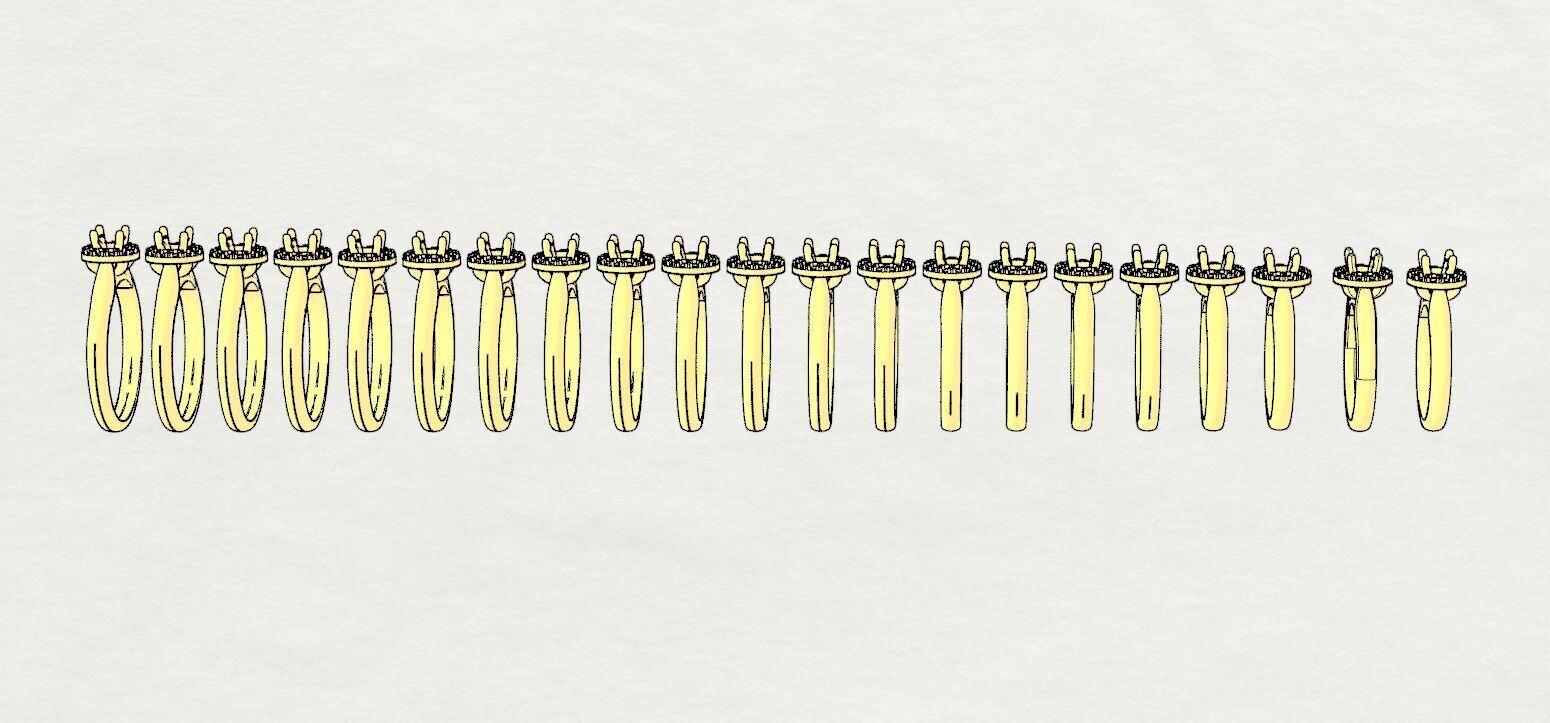 Ring Gem Halo 3D print model_11