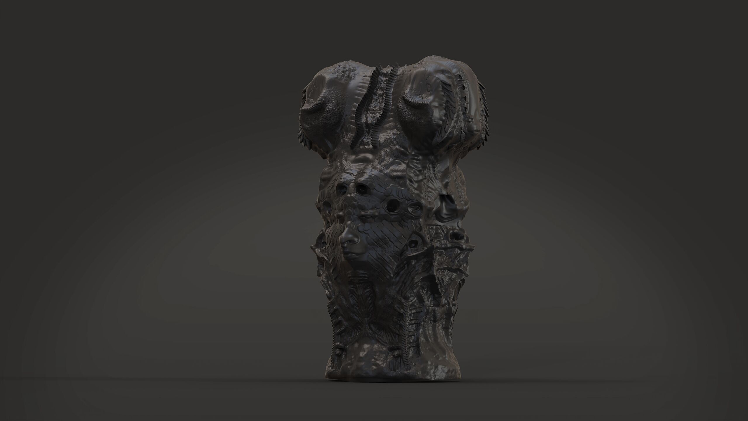 hawai statue 3D print model_5