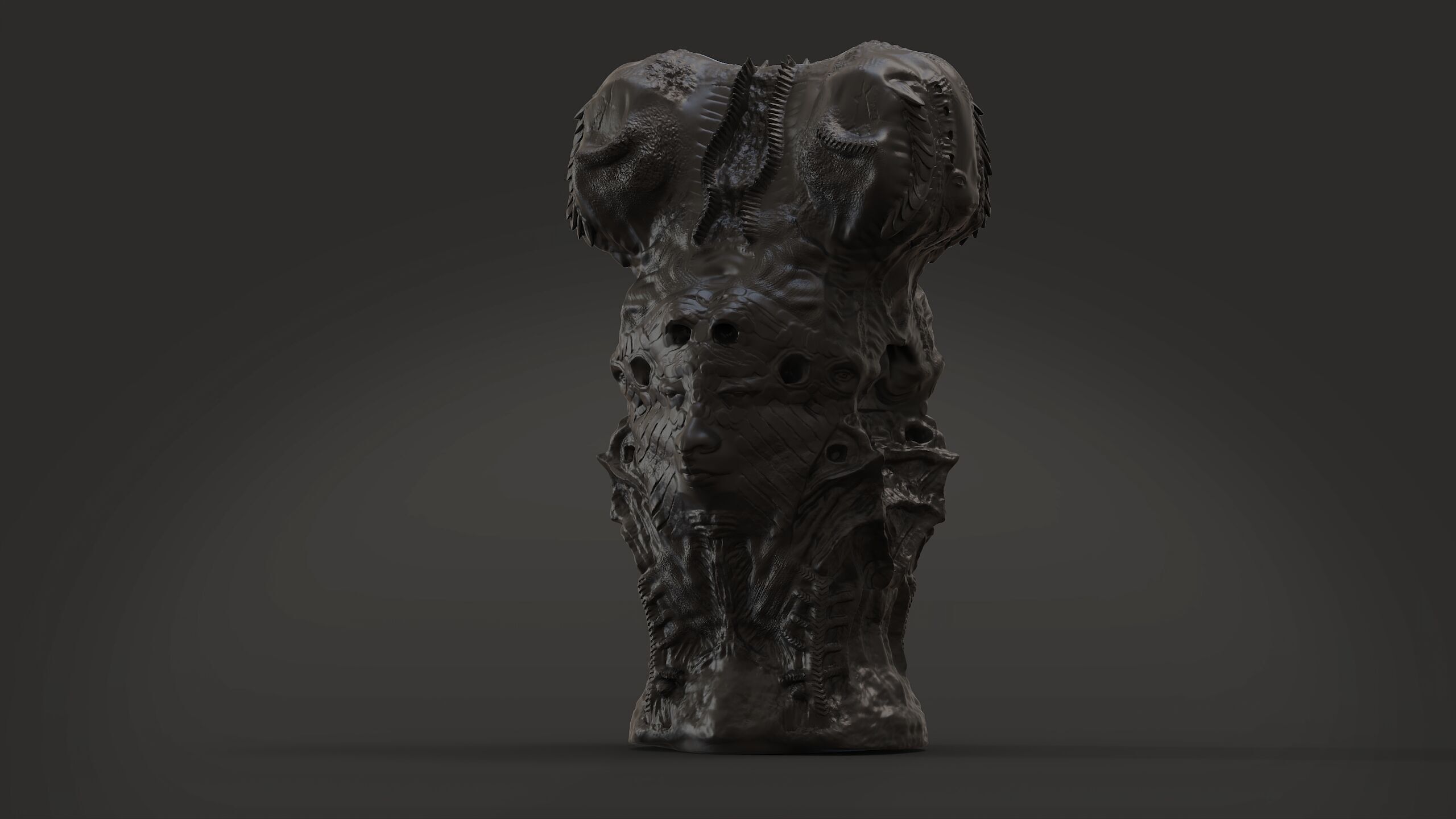 hawai statue 3D print model_8