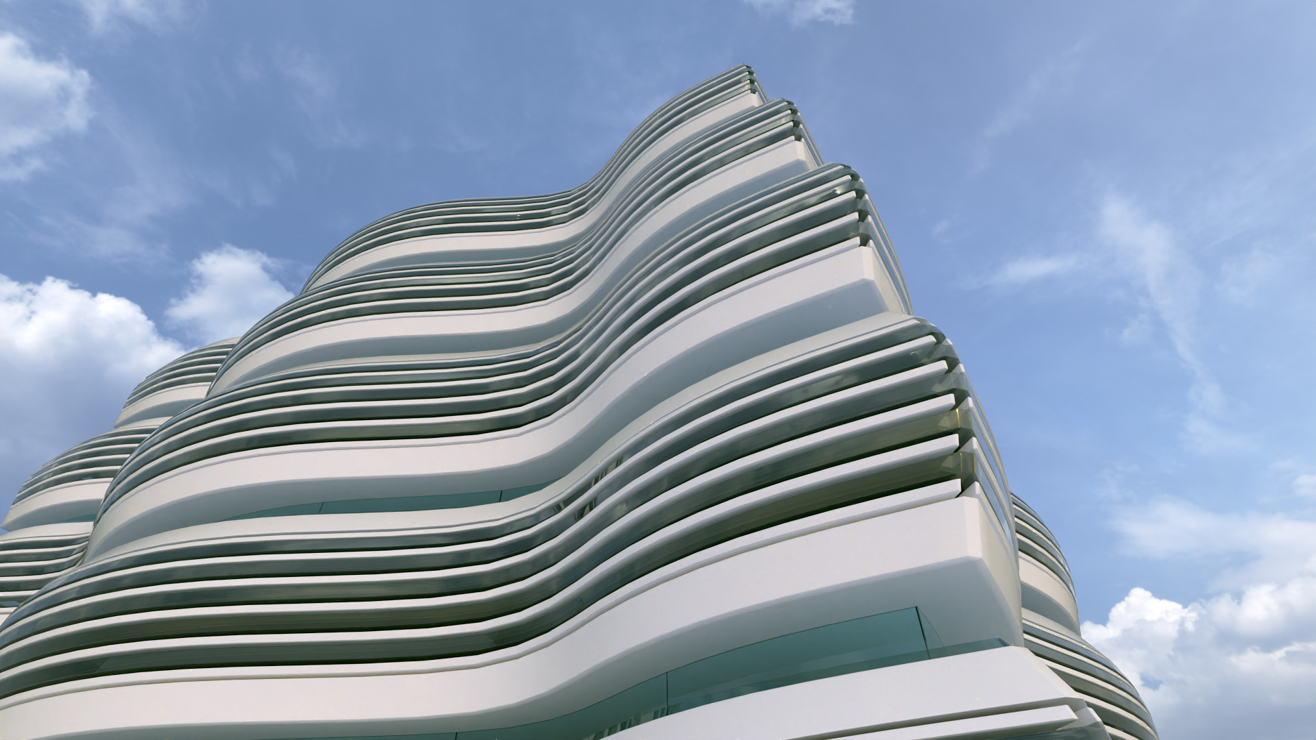 Futuristic Building Concept V2-08 3D model_8