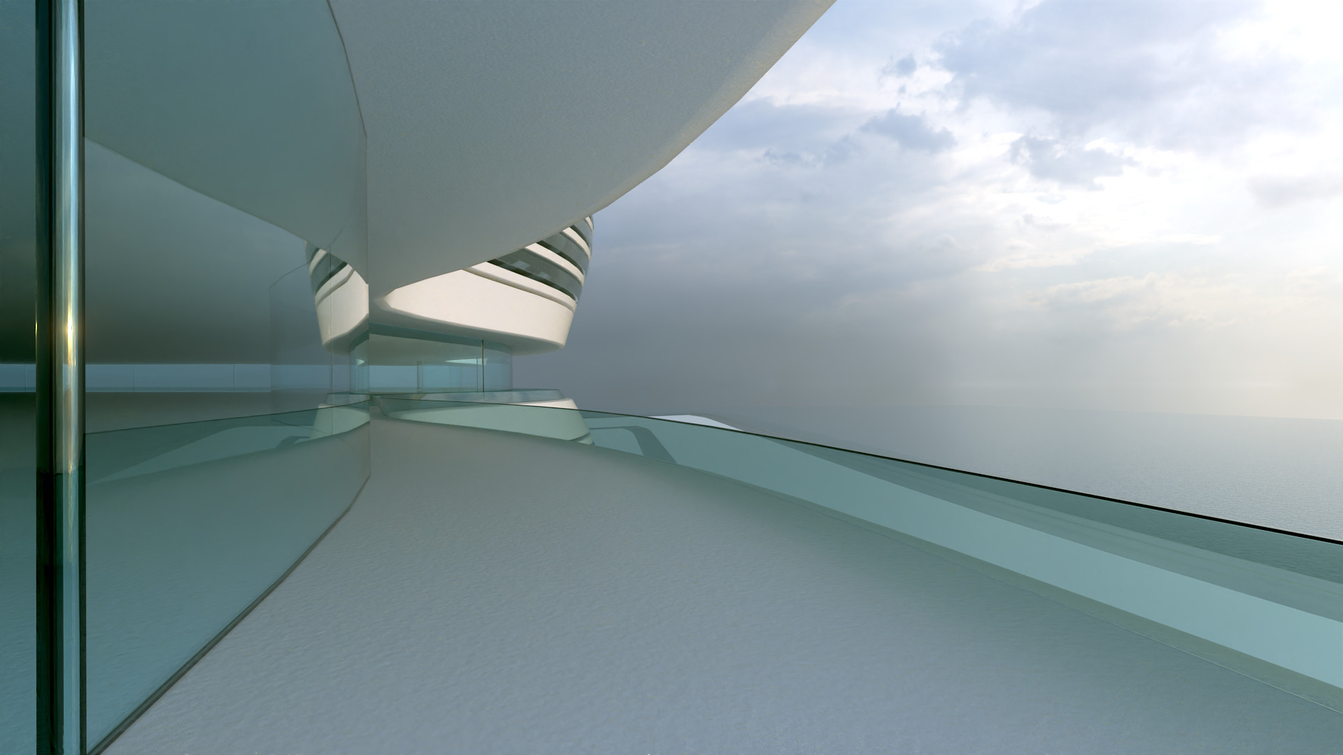 Futuristic Building Concept V2-08 3D model_13