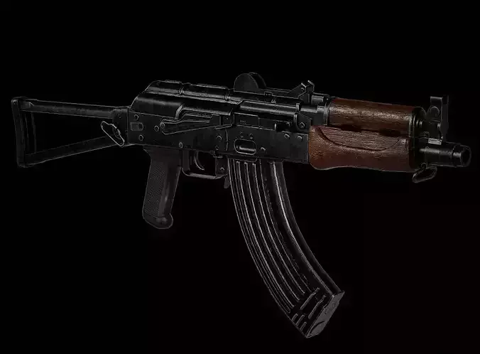 AKS-74U Low-poly 3D model