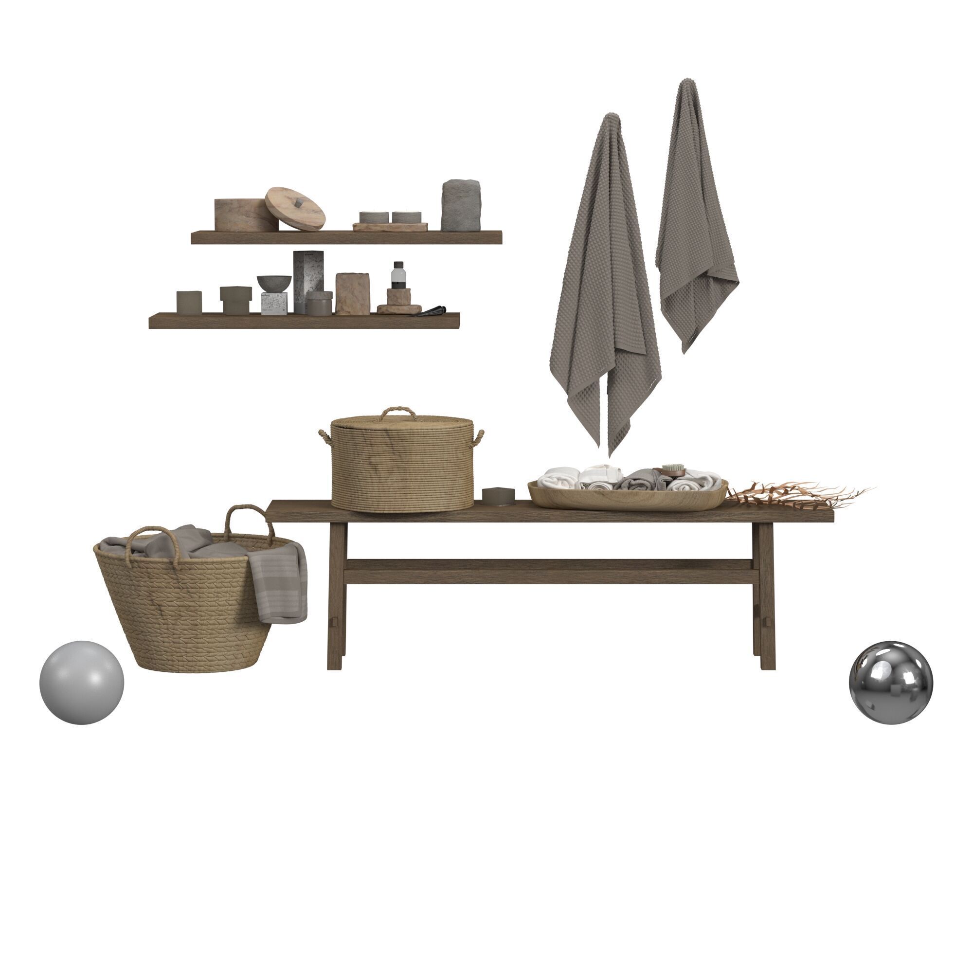 bathroom collection  3D model_1