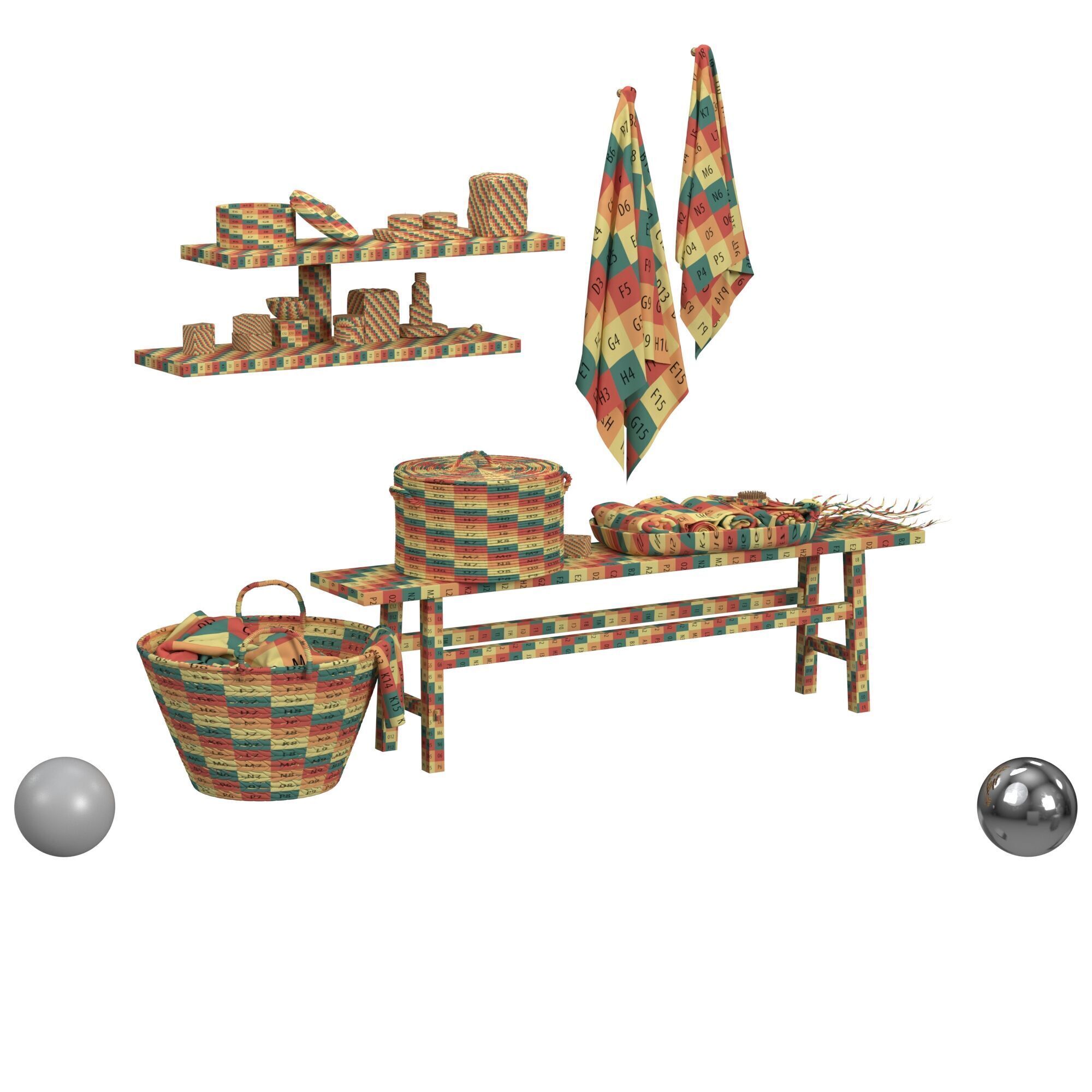 bathroom collection  3D model_2