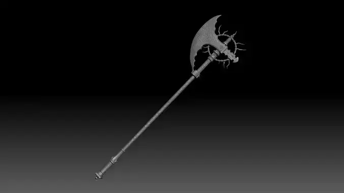 Death Knight Longhaft Axe - Shadow of the Erdtree weapon 3D print model