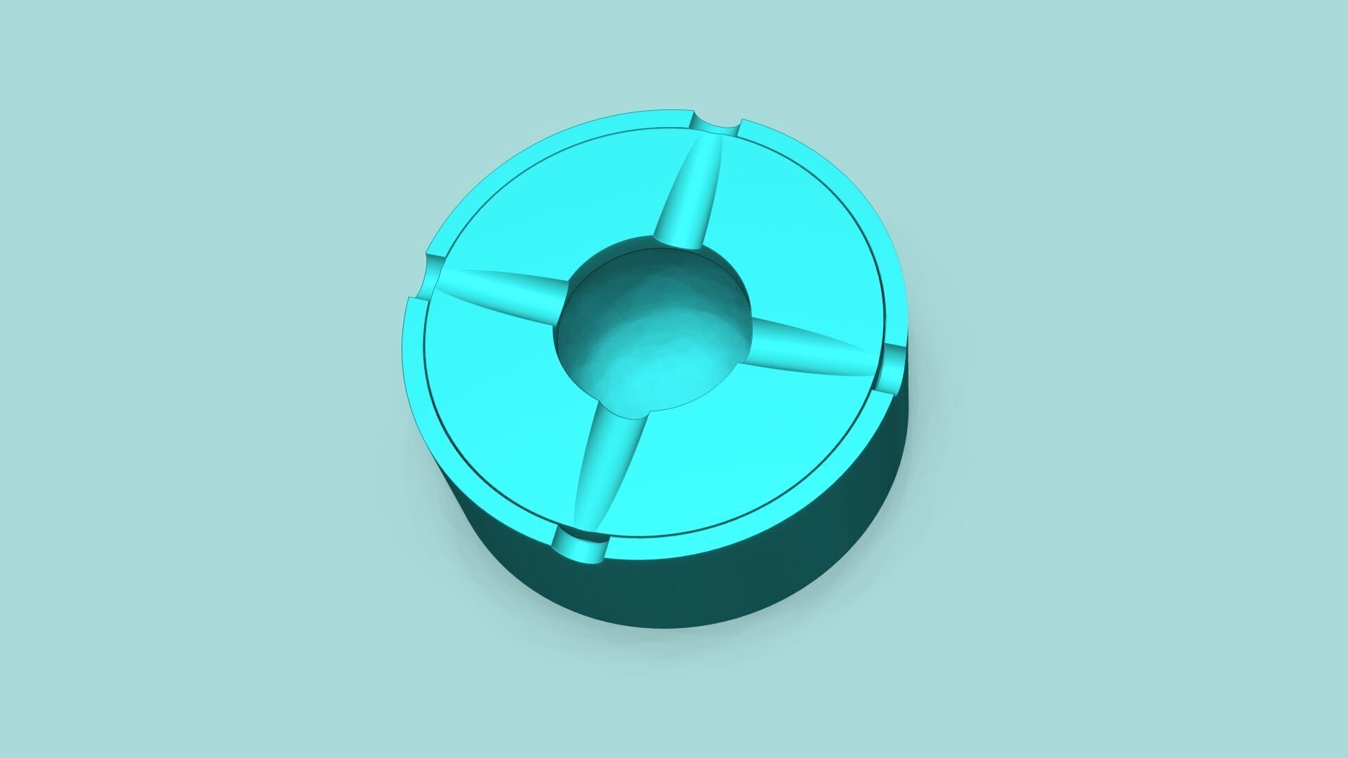 Simple Ashtray - Useful Decor Item Resin 3D print model_2