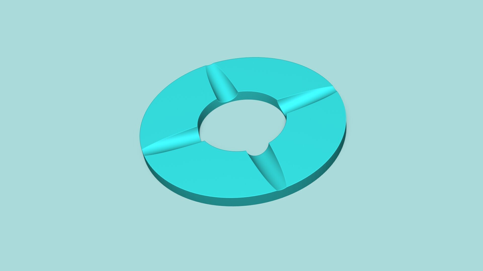 Simple Ashtray - Useful Decor Item Resin 3D print model_8