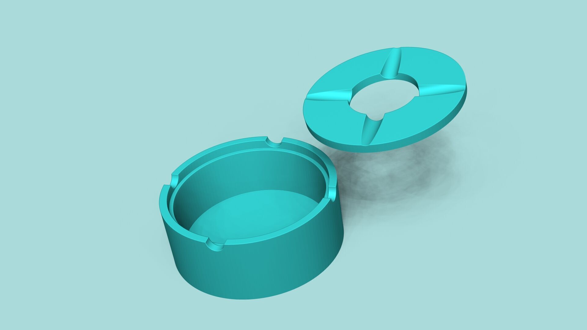 Simple Ashtray - Useful Decor Item Resin 3D print model_1