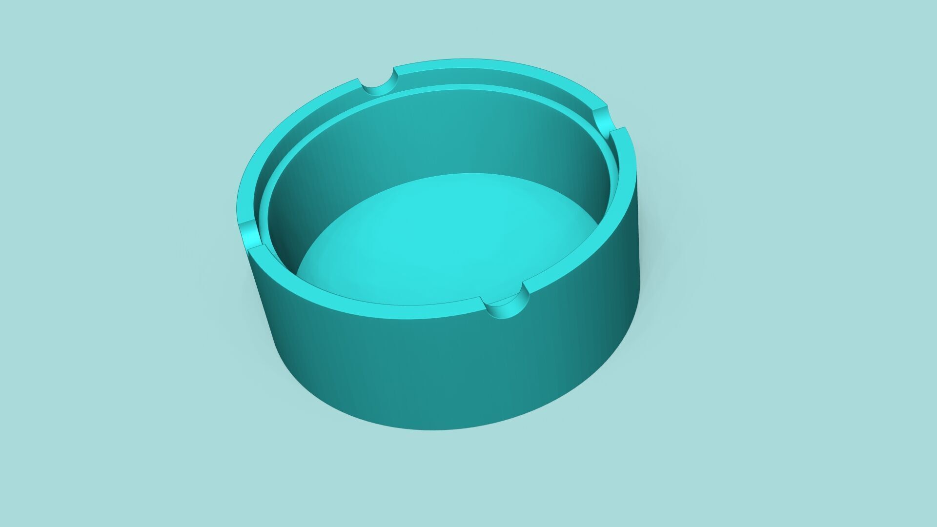 Simple Ashtray - Useful Decor Item Resin 3D print model_7