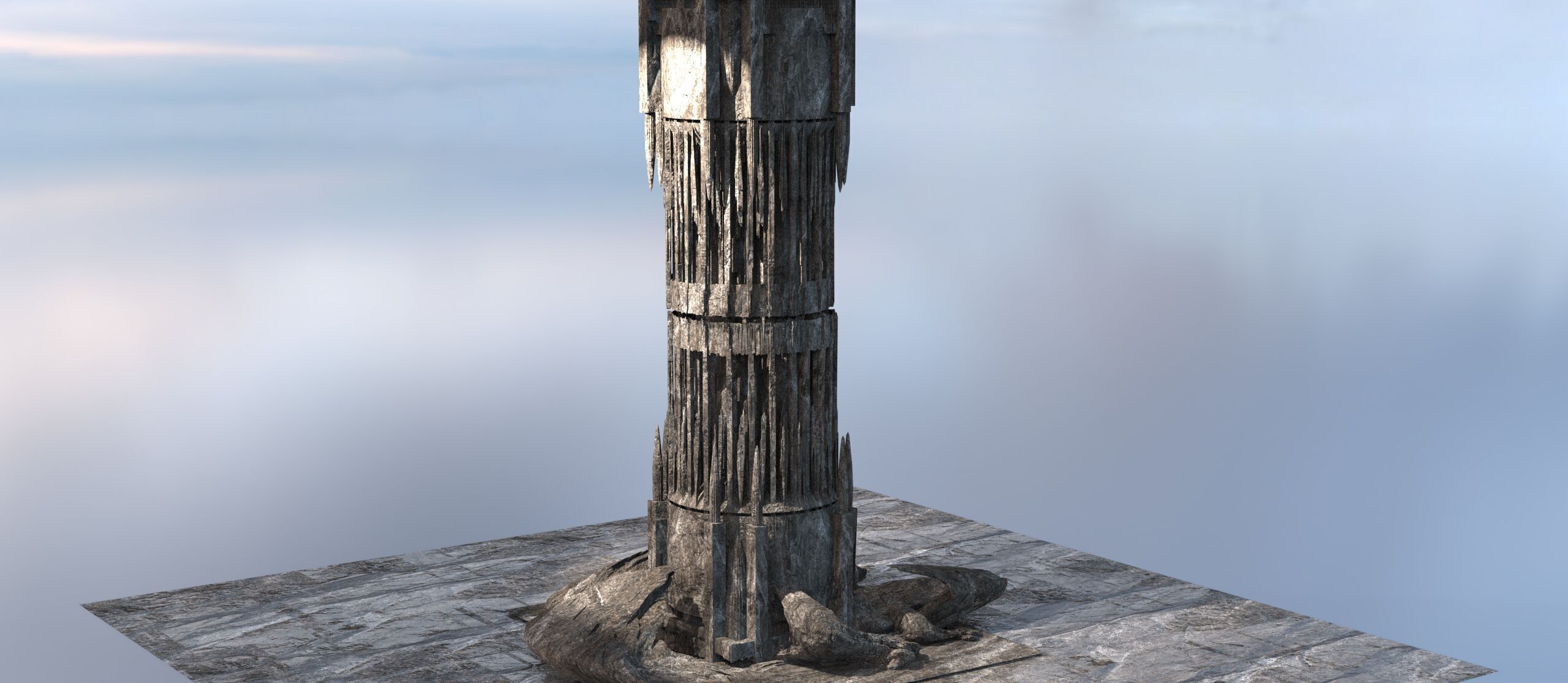 Persian Tower  3D model_1