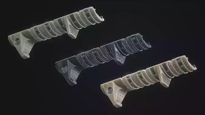 Magpul XTM Hand Stop Low-poly 3D model