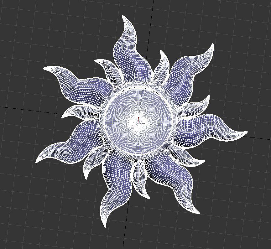 TANGLED SUN TEALIGHT HOLDER 3D print model_5