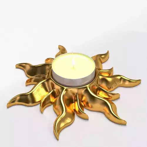 TANGLED SUN TEALIGHT HOLDER 3D print model
