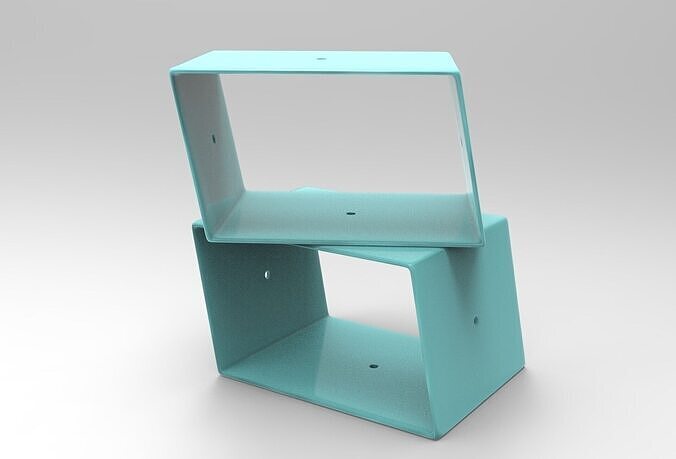 Oko Bookcase Low-poly 3D model