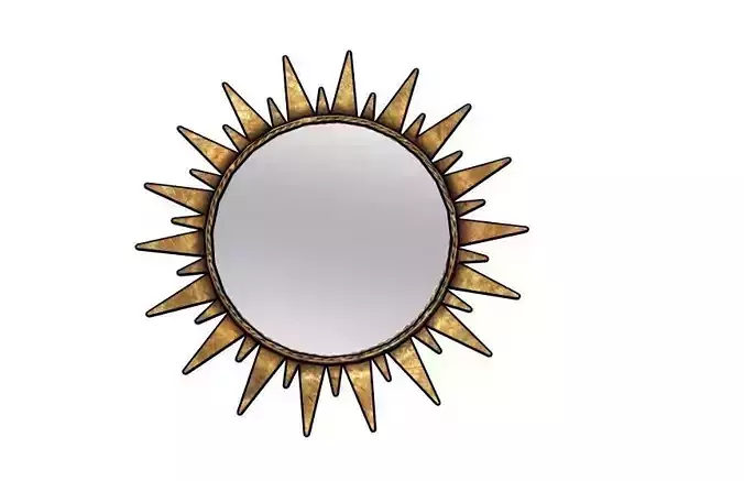 Spanish Sunburst Mirror by Unknown 3D model