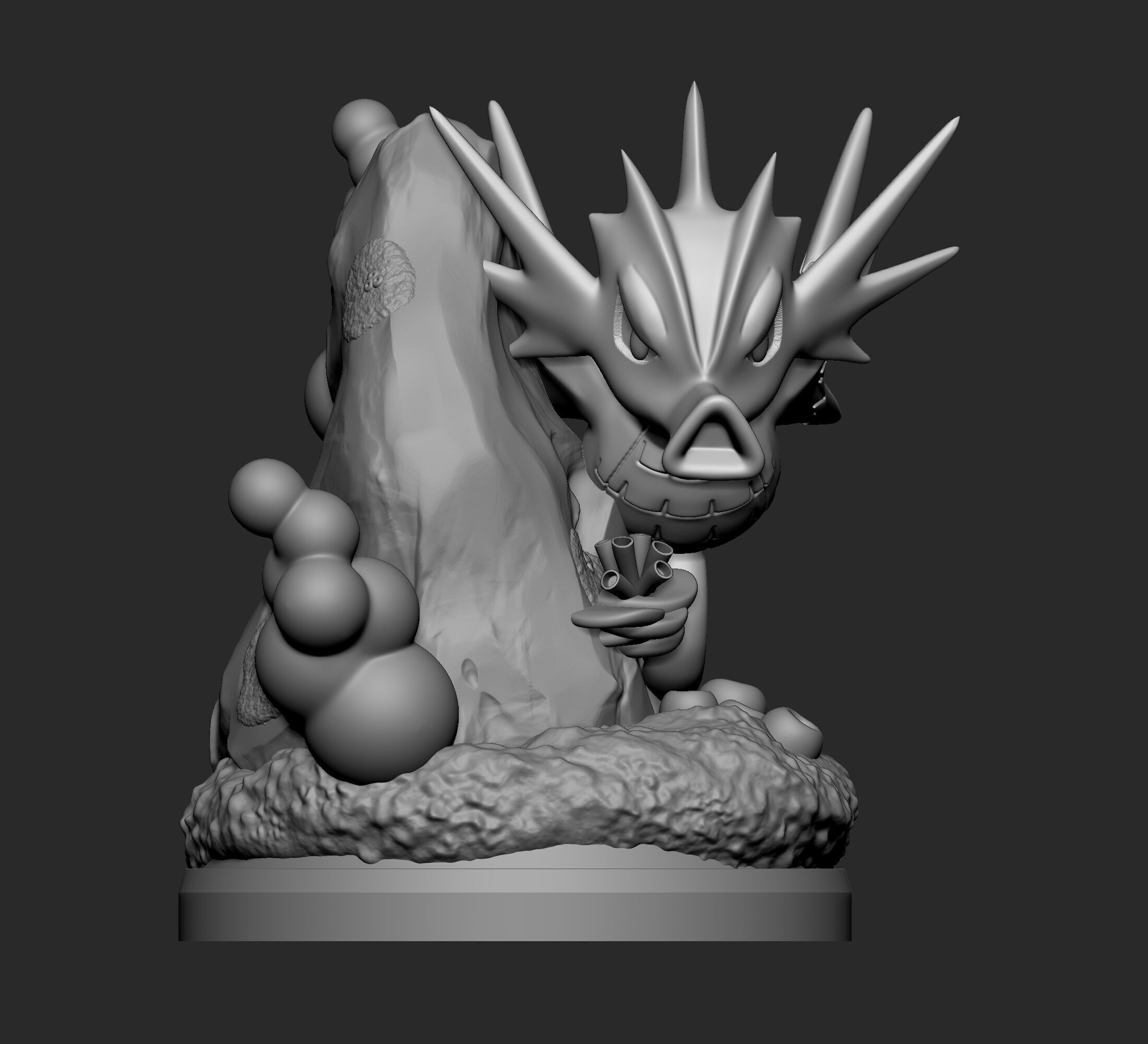 Pokemon - Seadra Figure 3D print model_3