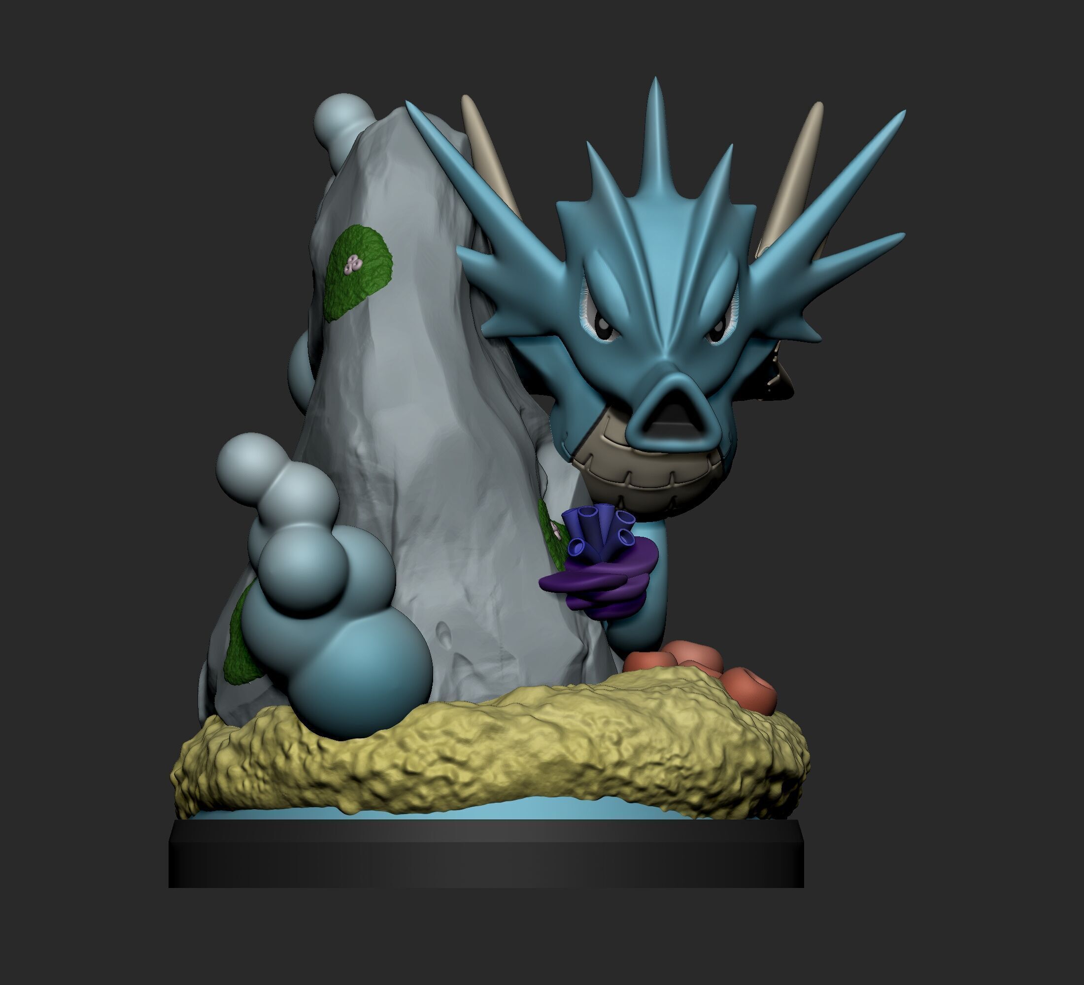 Pokemon - Seadra Figure 3D print model_4