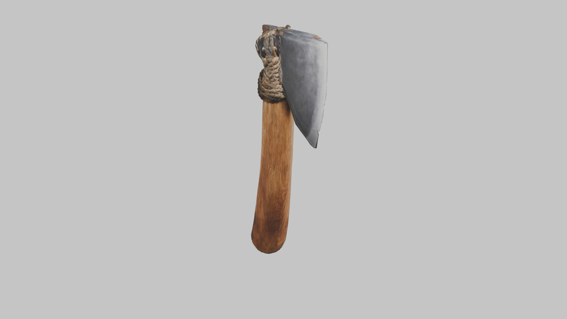 Damaged Stone Axe Low-poly 3D model_15