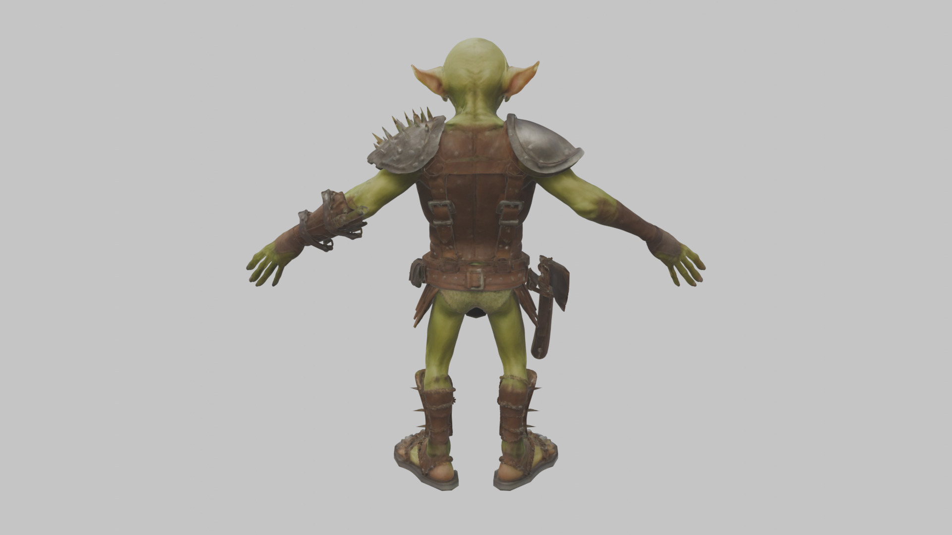 Fantasy Goblin Character Low-poly 3D model_15