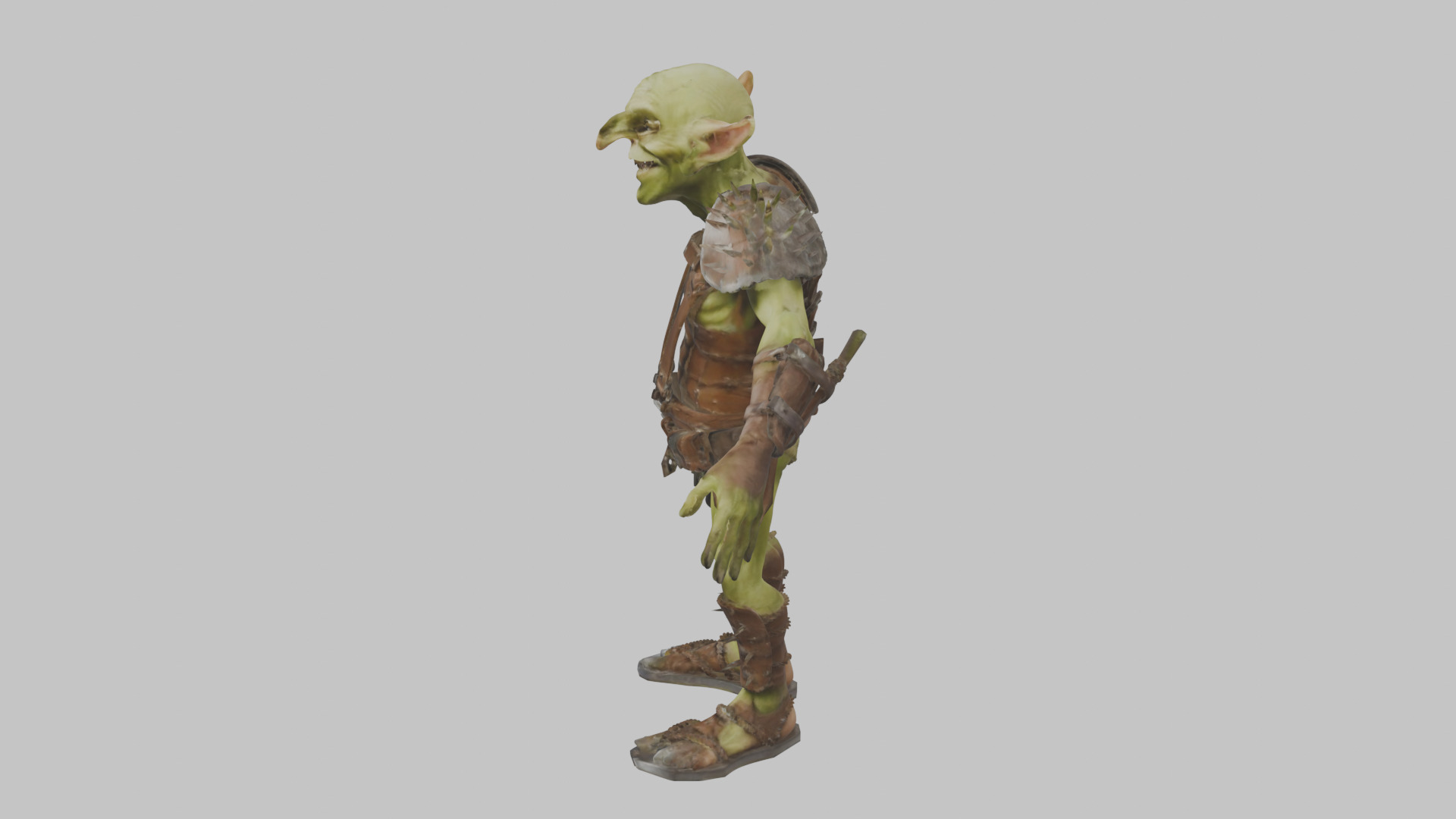 Fantasy Goblin Character Low-poly 3D model_4
