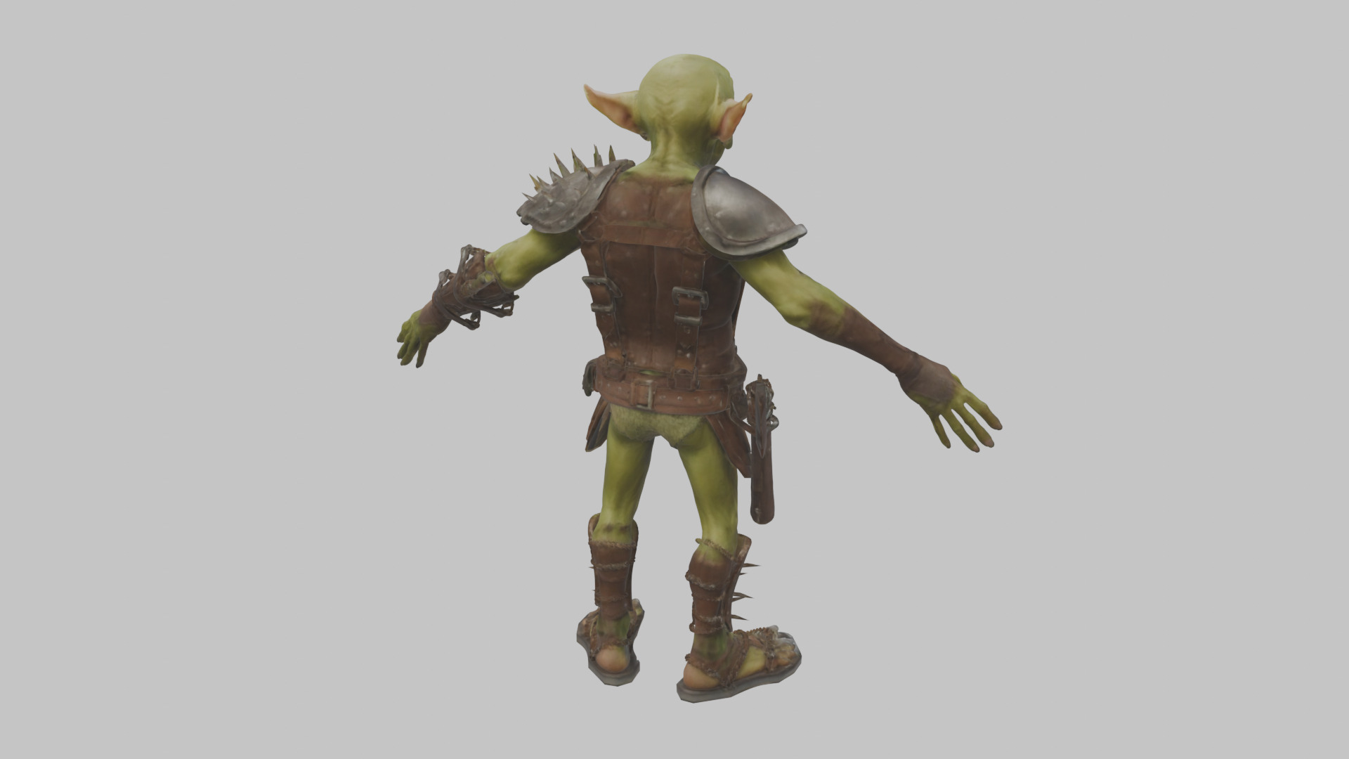 Fantasy Goblin Character Low-poly 3D model_14