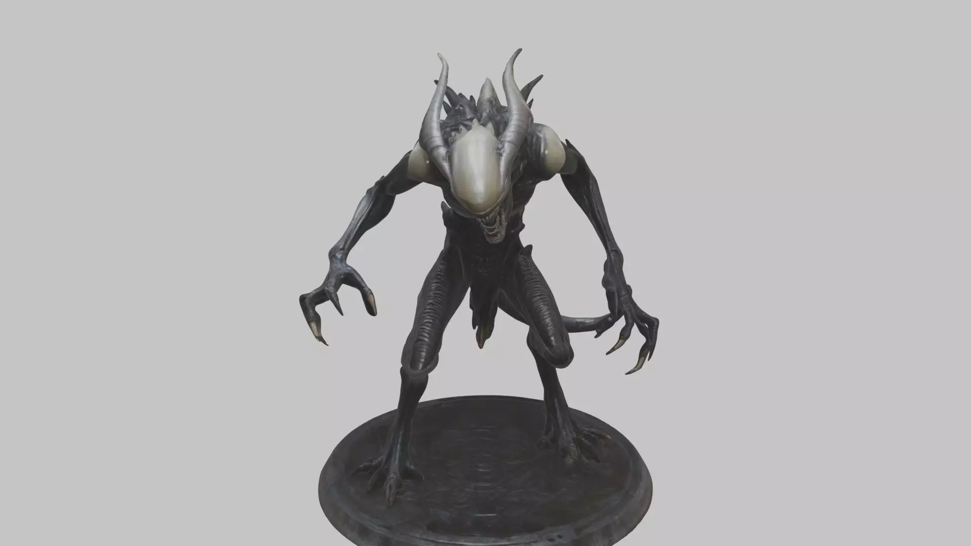 Alien Creature Monster Figure Low-poly 3D model_0