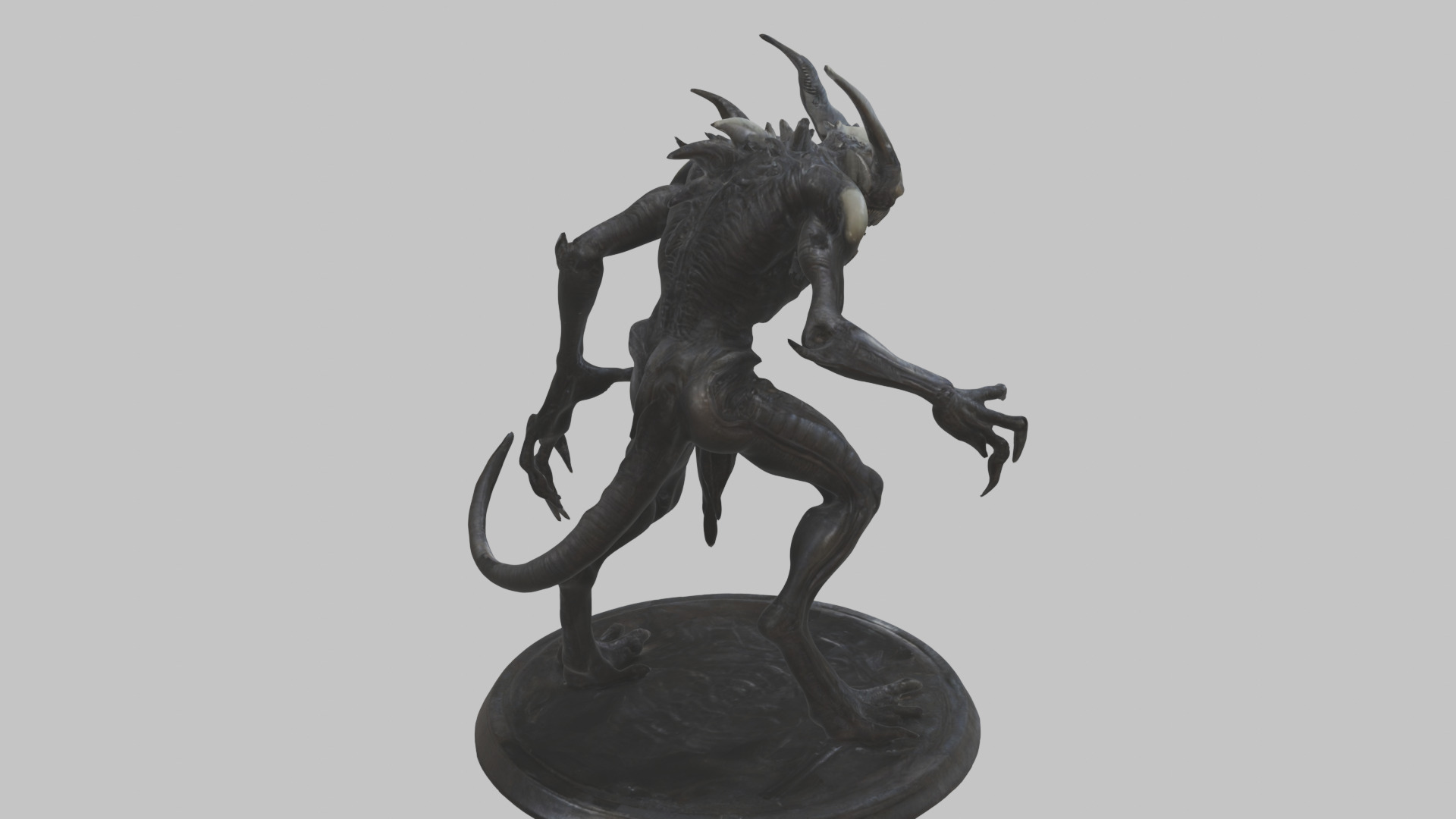 Alien Creature Monster Figure Low-poly 3D model_13