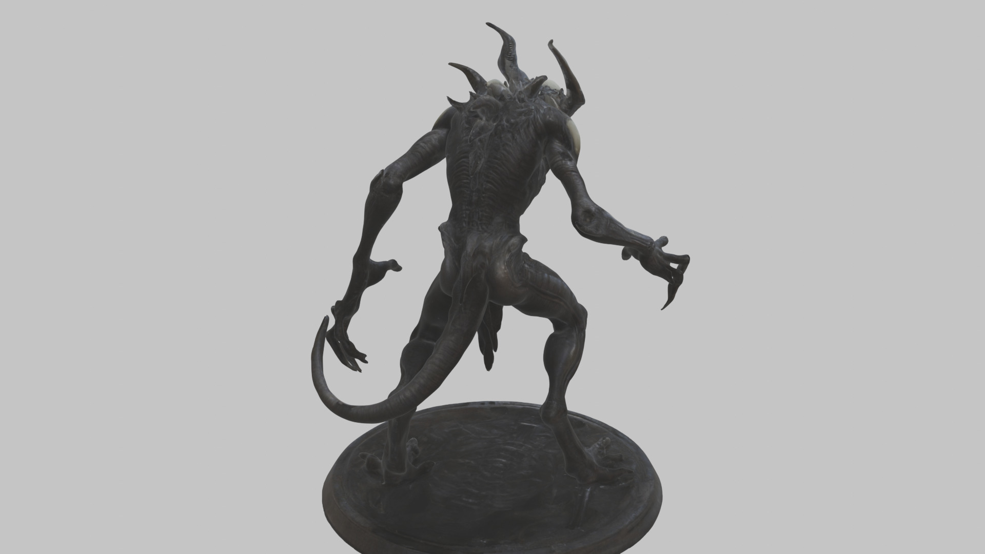Alien Creature Monster Figure Low-poly 3D model_14