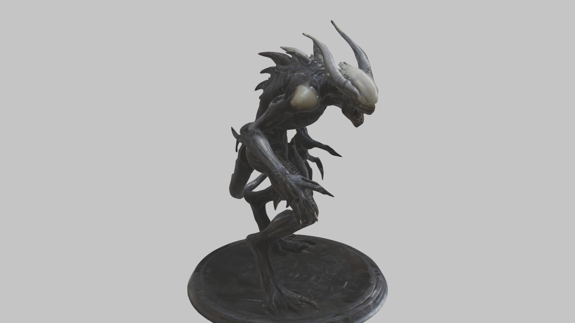 Alien Creature Monster Figure Low-poly 3D model_10