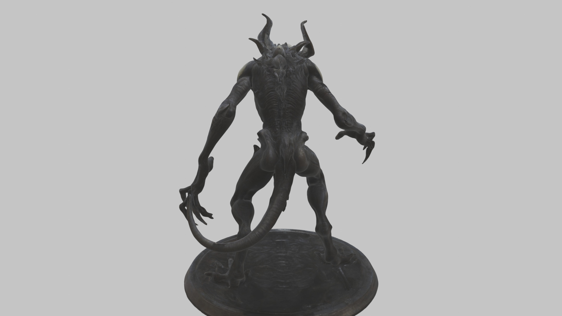 Alien Creature Monster Figure Low-poly 3D model_15