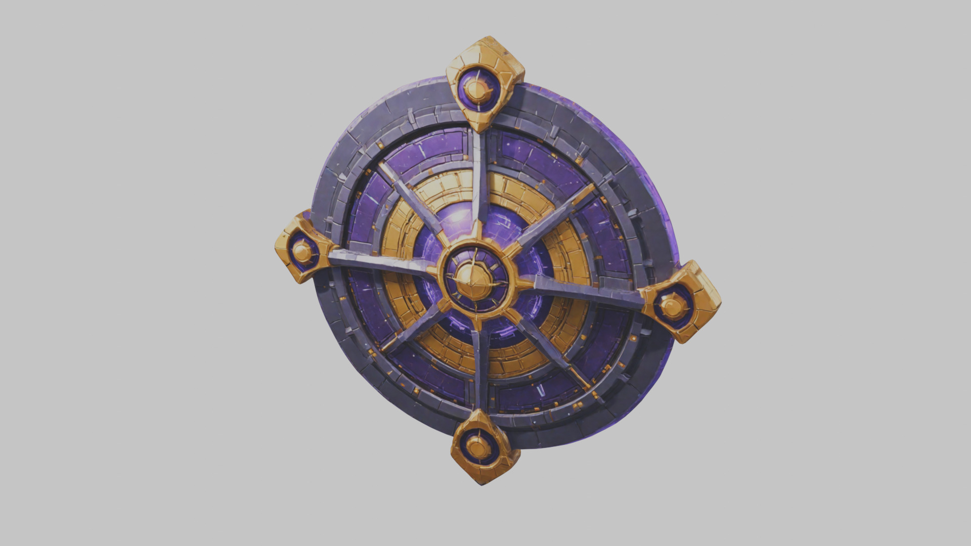 Sci-Fi Chrono Forge Energy Weapon Model Low-poly 3D model_7