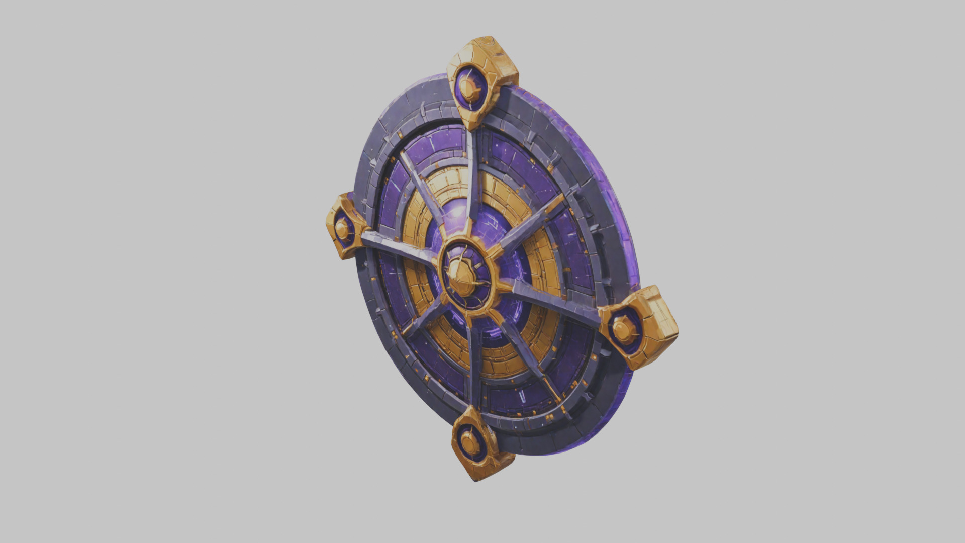 Sci-Fi Chrono Forge Energy Weapon Model Low-poly 3D model_6